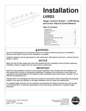 Bradley Verge LVRD3 Installation Manual