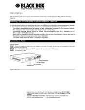 Black Box LB9019A Installation