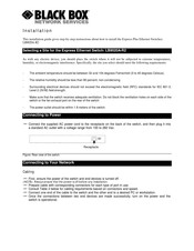 Black Box LB9020A-R2 Installation