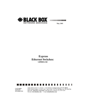 Black Box LB9020A-R2 Manual