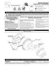 Teka Power Canopy Installation Manual