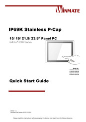 Winmate R15IK3S-SPC369 Quick Start Manual