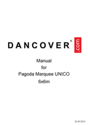 Dancover Pagoda Marquee UNICO 6x6m Manual