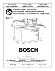 Bosch Ra1171 Manuals Manualslib