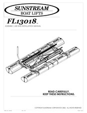 Sunstream BOAT LIFTS FL13018 Assembly And Installation Manual
