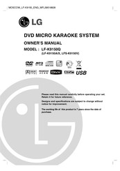 LG LFS-K9150V Owner's Manual