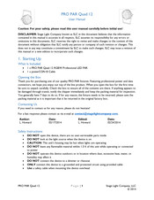 SLC PIX BAR PRO Quad 12 User Manual