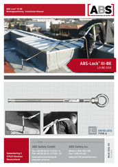 ABS ABS-Lock III-BE Installation Manual