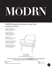 MoDRN HYN-ZOLNGE-GY Assembly Instructions Manual