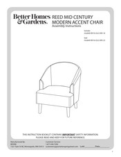 Better Homes and Gardens BH16-022-099-23 Assembly Instructions Manual