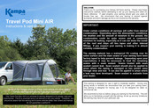 Kampa Travel Pod Mini AIR Instructions & Care Manual