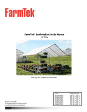FarmTek Sunblocker Shade House 2050SVSPC Assembly Instructions Manual