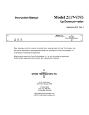Cross Technologies 2117-9395 Instruction Manual