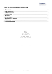 Seifert 3BHB029034R0101 User Manual
