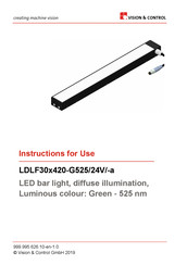 Vision & Control LDLF30x420-G525/24V/-a Instructions For Use Manual