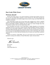 Grady-White Boats Freedom 307 Owner's Manual