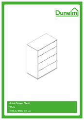Dunelm Aria 4 Drawer Chest Manual
