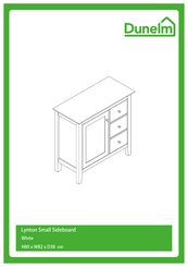 Dunelm Lynton Small Sideboard Manual