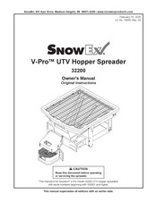 Snowex V-Pro 32200 Owner's Manual