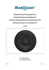 Marquant 610-092 Instruction Manual