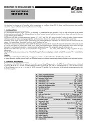 Lae Electronic CDC123T1R3G Instructions For Installation And Use