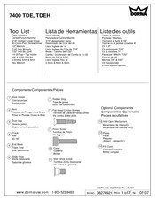 Dorma 7400 TDE Manual