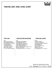 Dorma 7400 DST Manual
