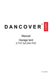 Dancover Garage tent 3,77x7,3x3,24m PVC Manual