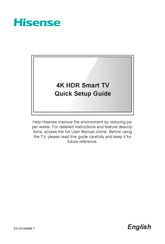 Hisense 75Q8G Quick Setup Manual