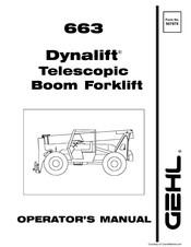 Gehl Dynalift 663 Operator's Manual