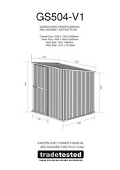 tradetested GS504-V1 Owner's Manual And Assembly Instructions
