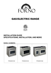 Forno FFSGS6125-30 Installation Manual
