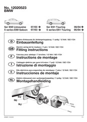 Jaeger 12020523 Fitting Instructions Manual