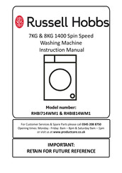 Russell Hobbs RHBI814WM1 Instruction Manual