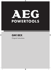 AEG GM18EX Original Instructions Manual