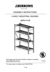J.Burrows JBIR41410B Assembly Instructions Manual