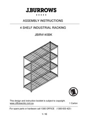 J.Burrows JBIR4145BK Assembly Instructions Manual