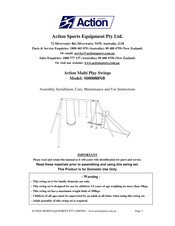 Action Sports S000088NB Assembly, Installation, Care, Maintenance, And Use Instructions