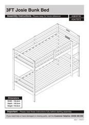 Argos 3FT Josie 434/7972 Assembly Instructions Manual