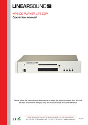 LINEAR SOUND LTS.CDP Operation Manual