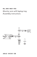 Able Desk ADC-M A1-103 Assembly Instructions Manual