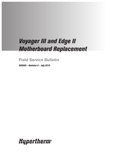 Hypertherm Voyager III Field Service Bulletin