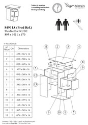 Symbiosis KUBE 8490 IA Assembling Instructions