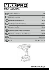 MaxPro PROFESSIONAL MPCD18VDQFLi/2 Manual