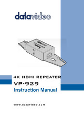 Datavideo VP-929 Instruction Manual