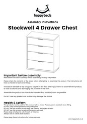 Happybeds Stockwell 4 Drawer Chest Assembly Instructions Manual