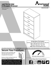 Ameriwood HOME 1427015COM Instruction Booklet