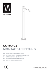 Vallone COMO 03 Installation Instructions Manual