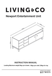 Living & Co Newport Entertainment Unit Instruction Manual