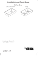 Kohler K-6486 Installation And Care Manual